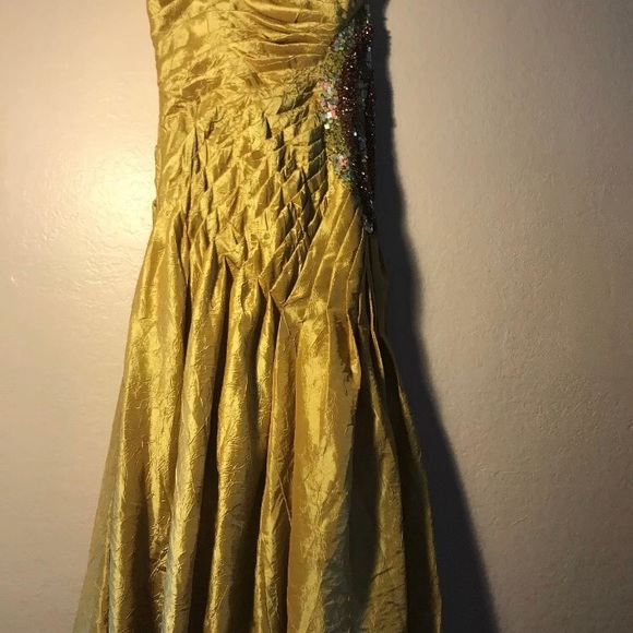 Bicici Gold Formal Evening Dress Size XXL - Picture 6 of 8